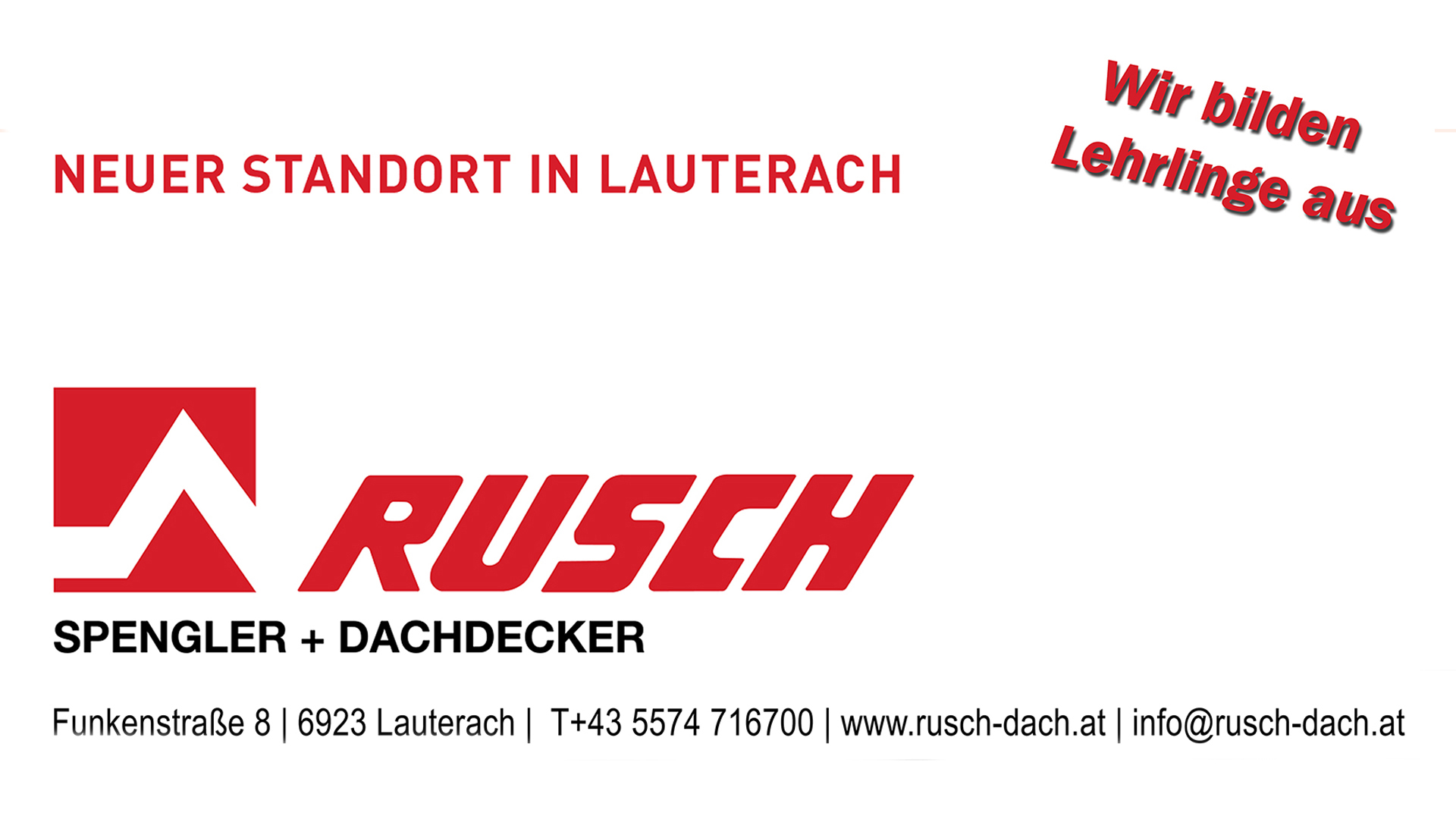 lehre24.at - Rusch Abdichter, Spengler + Dachdecker GmbH